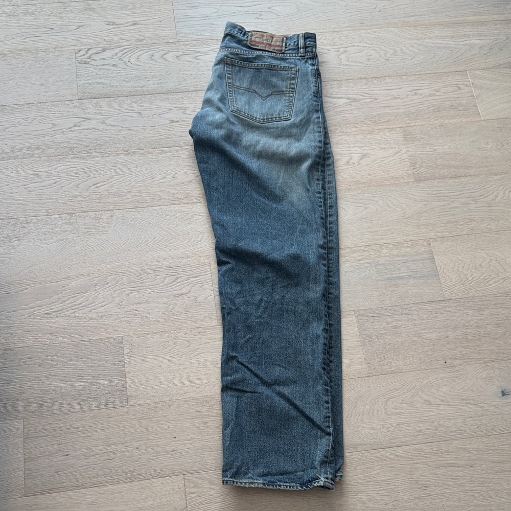 Mens Industrial Denim Devision Jeans-Button Fly-Vintage Wash-See Measurements